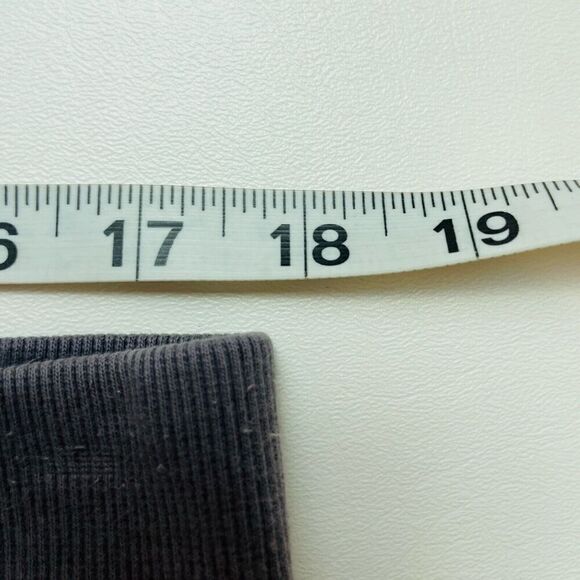 Sandro 100% Linen Pants Womens 14 Gray Wide Leg Elastic Drawstring Waist Beach - Picture 6 of 9